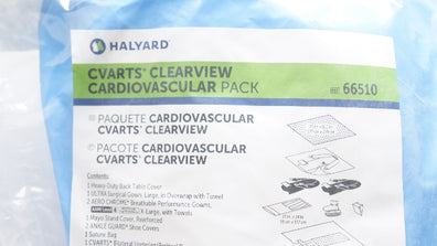 Halyard 66510 Cvarts Clearview Cardiovascular Pack